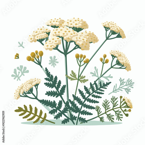 plant, yarrow, background, blossom, flower, nature, herb, medicine, garden, white, bloom, natural, leaf, green, floral, achillea millefolium, beautiful, achillea, herbal, petal, milfoil, blooming, flo
