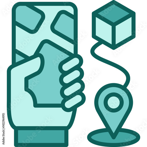 Route solid icon