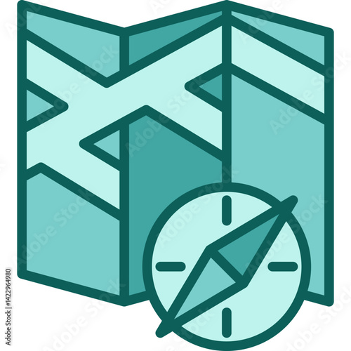 Compass solid icon