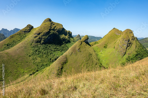 Set amidst majestic, undulating hills, Ba Quang Hill is of unique, wild and poetic beauty. Located about 70km east of Cao Bang city center, Ba Quang grass hill (also known as Vinh Quy grass hill) .