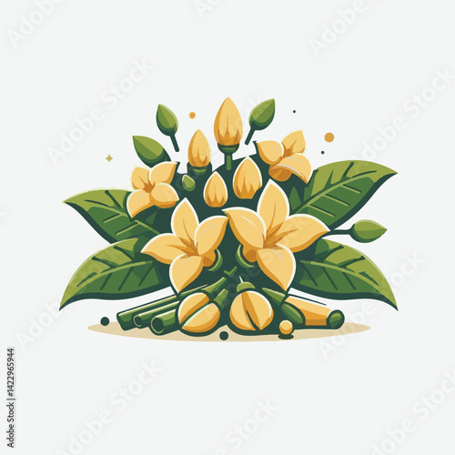 plant, blossom, nature, flora, bloom, aromatherapy, flower, natural, aroma, yellow, leaf, tropical, beauty, cananga, perfume, green, isolated, botanical, background, spa, essential, fragrance, organic
