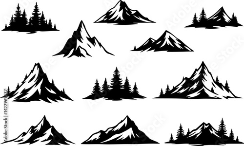 Motorcycle Rider in Mountain Landscape