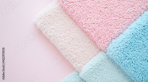 Soft Textures on Pastel Background for Customer Satisfaction