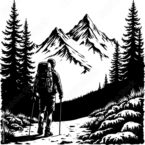 Adventure Outdoor Silhouette Vector Bundle | Hiking, Biking, Off-road & Vanlife SVG Pack