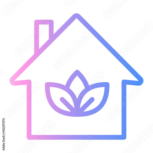 house Line Gradient Icon