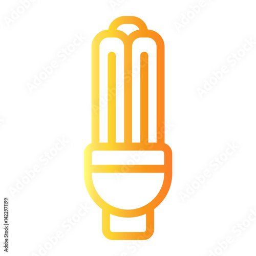 bulb Line Gradient Icon