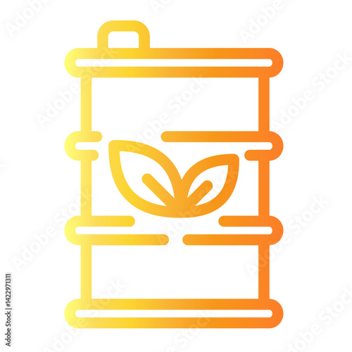 barrel Line Gradient Icon