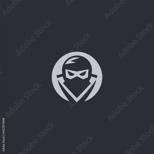Ninja Logo – Mysterious ninja character in a clean, stealth-inspired silhouette.