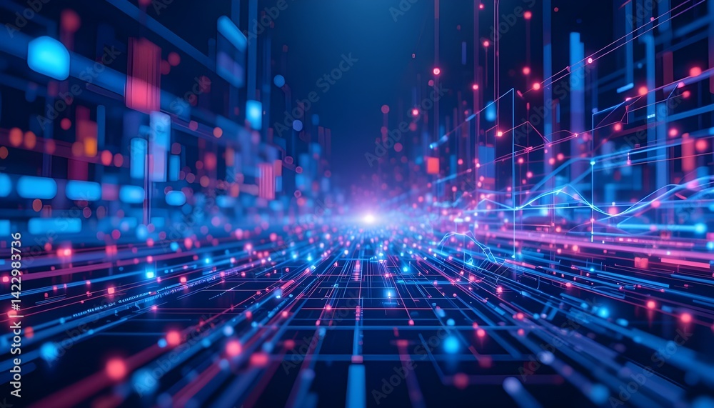 Abstract Technology Background with Hi-Tech Communication and Innovation Concept Vector Illustration Abstract Technology Background with Hi-Tech Communication and Innovation Concept Vector Illustration