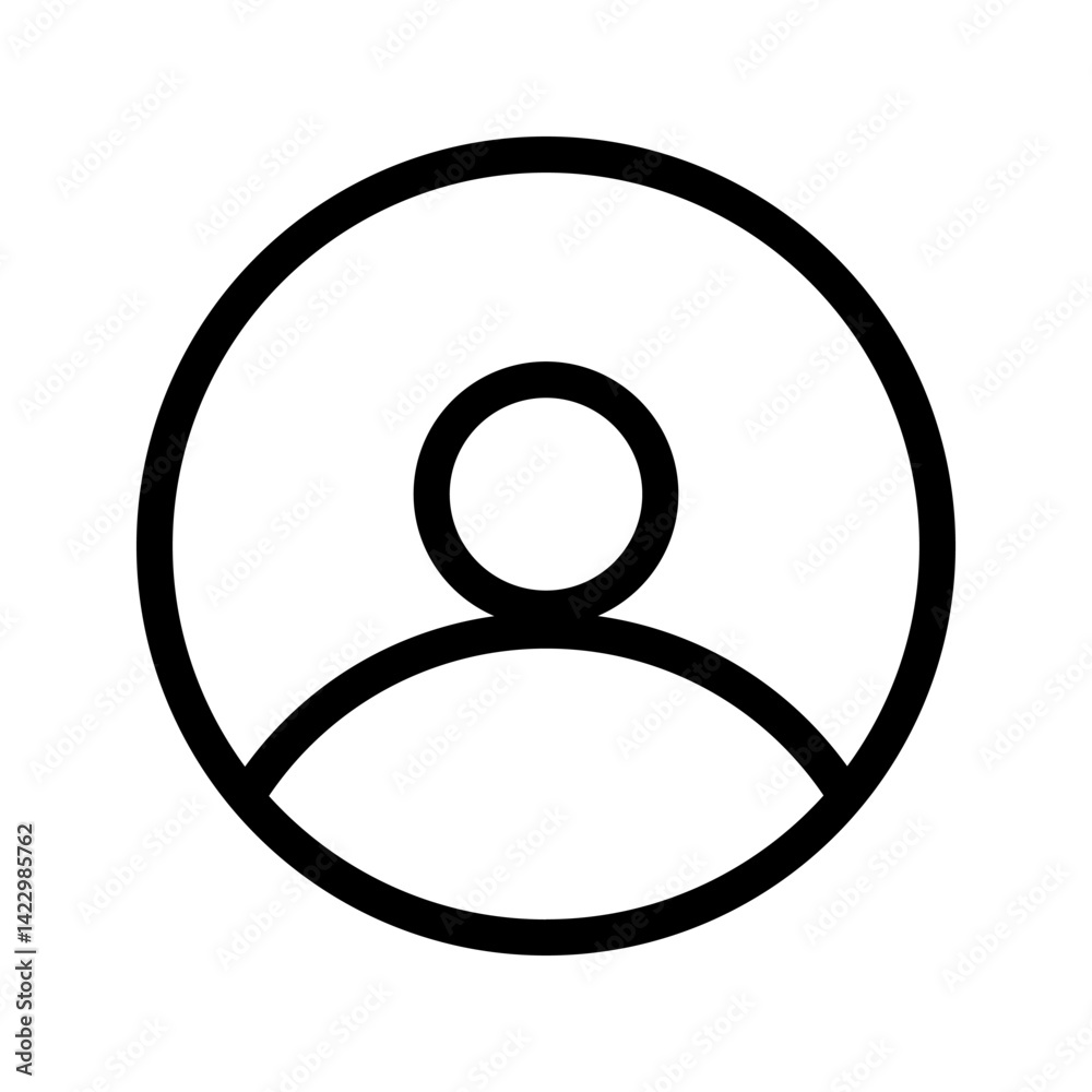 avatar icon simple black line symbol avatar icon simple black line symbol