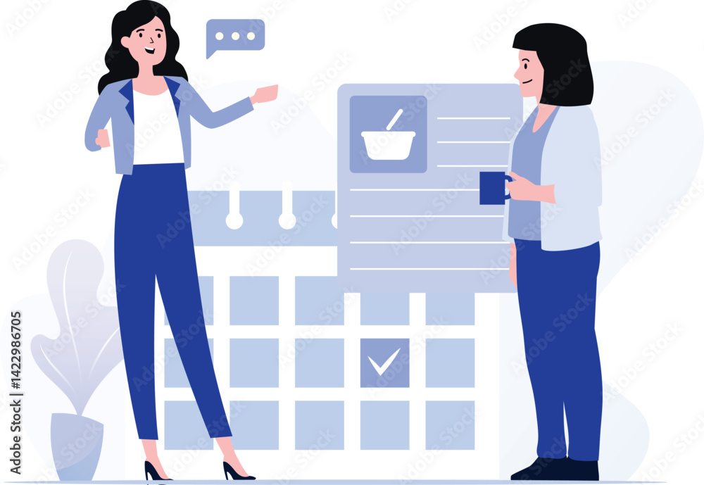 Obraz premium Corporate Teamwork and Planning Strategy 