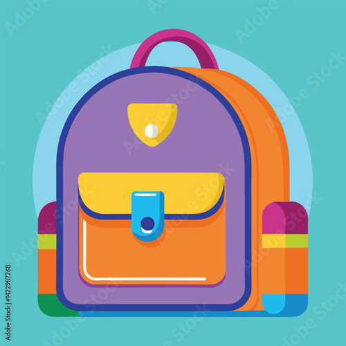 kids school bag vector