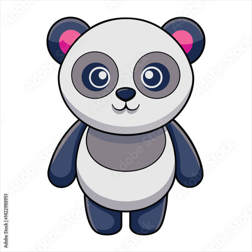 Cute panda vector