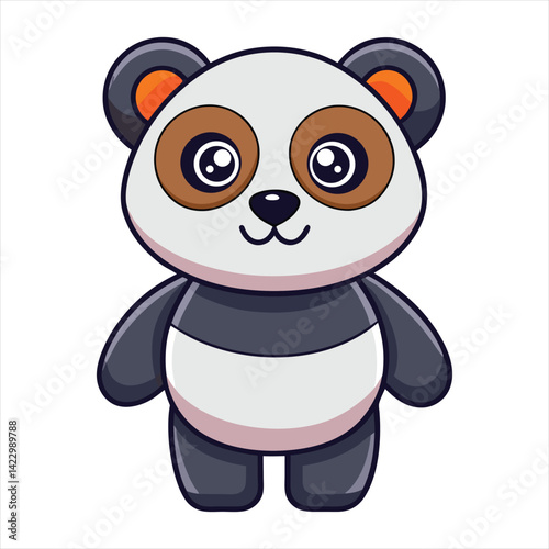Cute panda vector