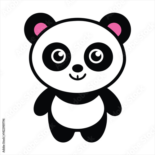 Cute Panda Vector Illustration
