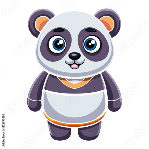 Cute panda vector