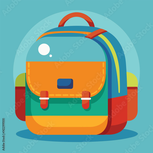 kids school bag vector
