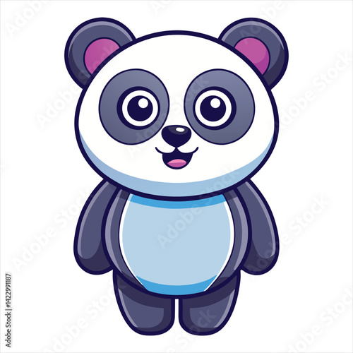 Cute Panda Vector Illustration