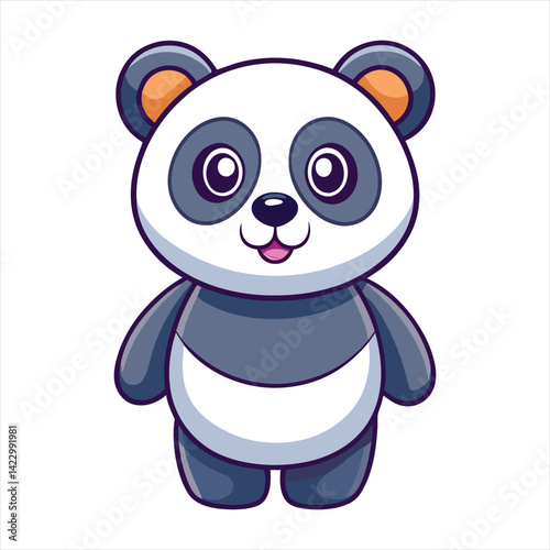 Cute Panda Vector Illustration