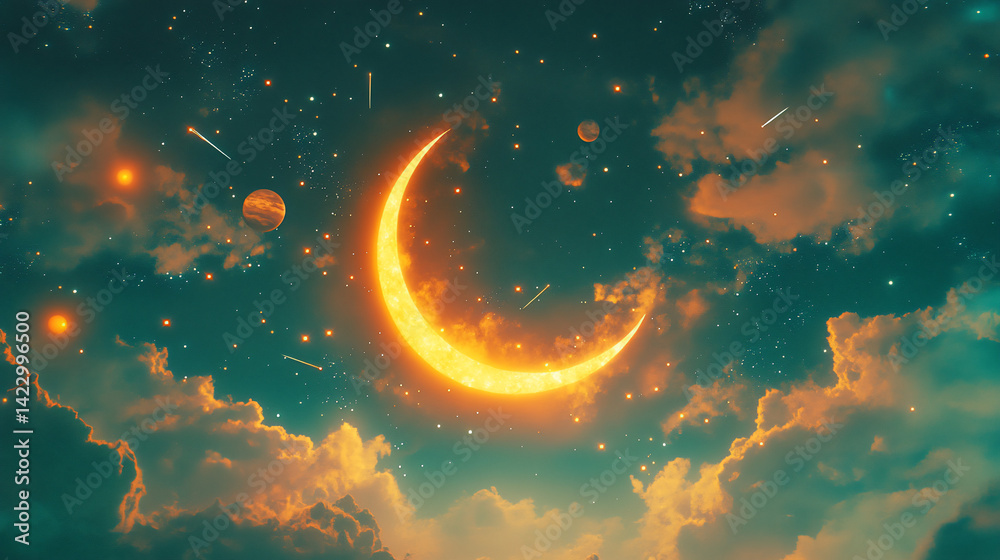 Fototapeta premium Dreamy cosmic night