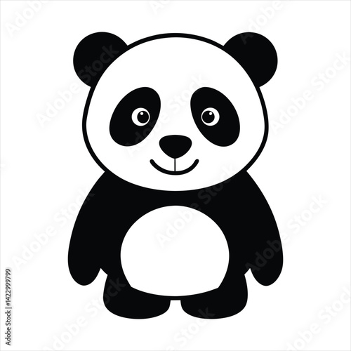 Cute Panda Vector Illustration