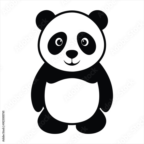 Cute Panda Vector Illustration