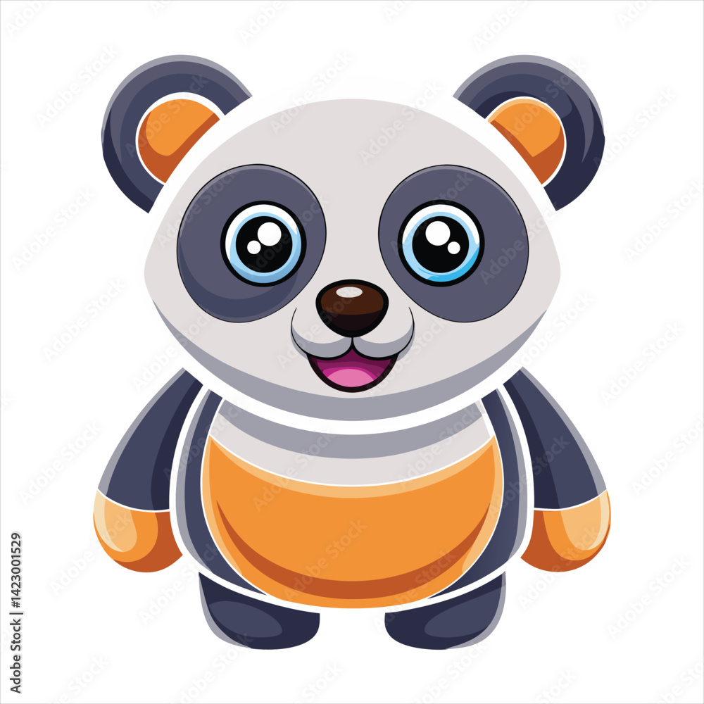 Cute Panda Vector Illustration Cute Panda Vector Illustration