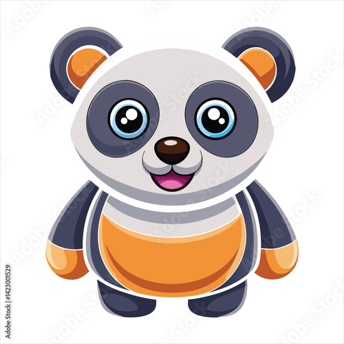 Cute Panda Vector Illustration