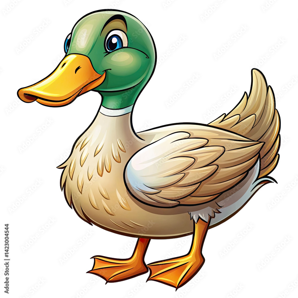 duck isolated on white background