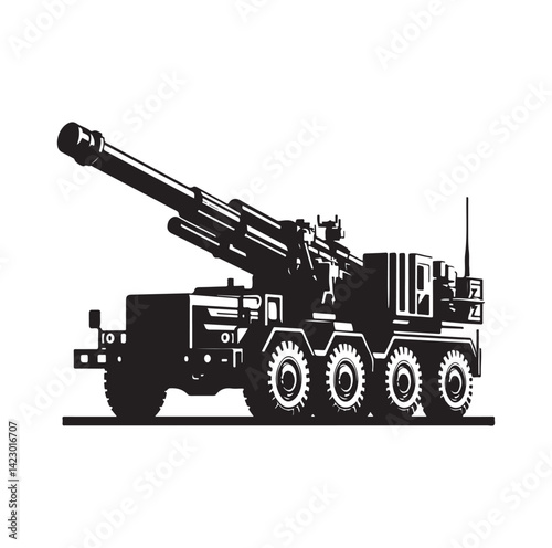 Asphalt Roller silhouette vector illustration
