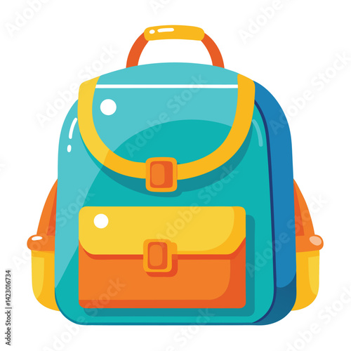 kids school bag vector