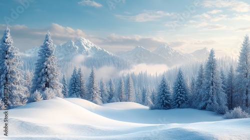 A small tree adorned with fresh snow, resting gently on the ground, showcasing a serene winter landscape.