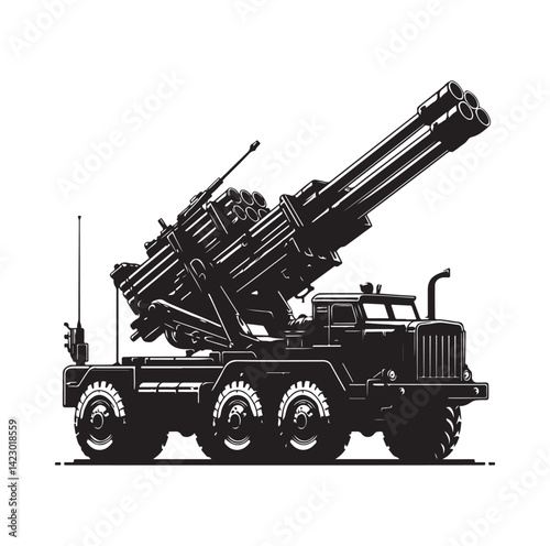 Asphalt Roller silhouette vector illustration
