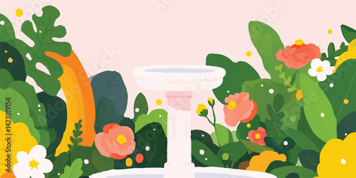 A serene illustration of a ...
