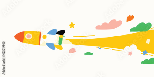 A whimsical illustration sh...