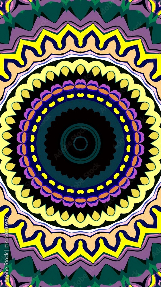Fototapeta premium mandala motif design, kaleidoscope motif, mandala pattern, kaleidoscope pattern, wallpaper, mandala, kaleidoscope. HD