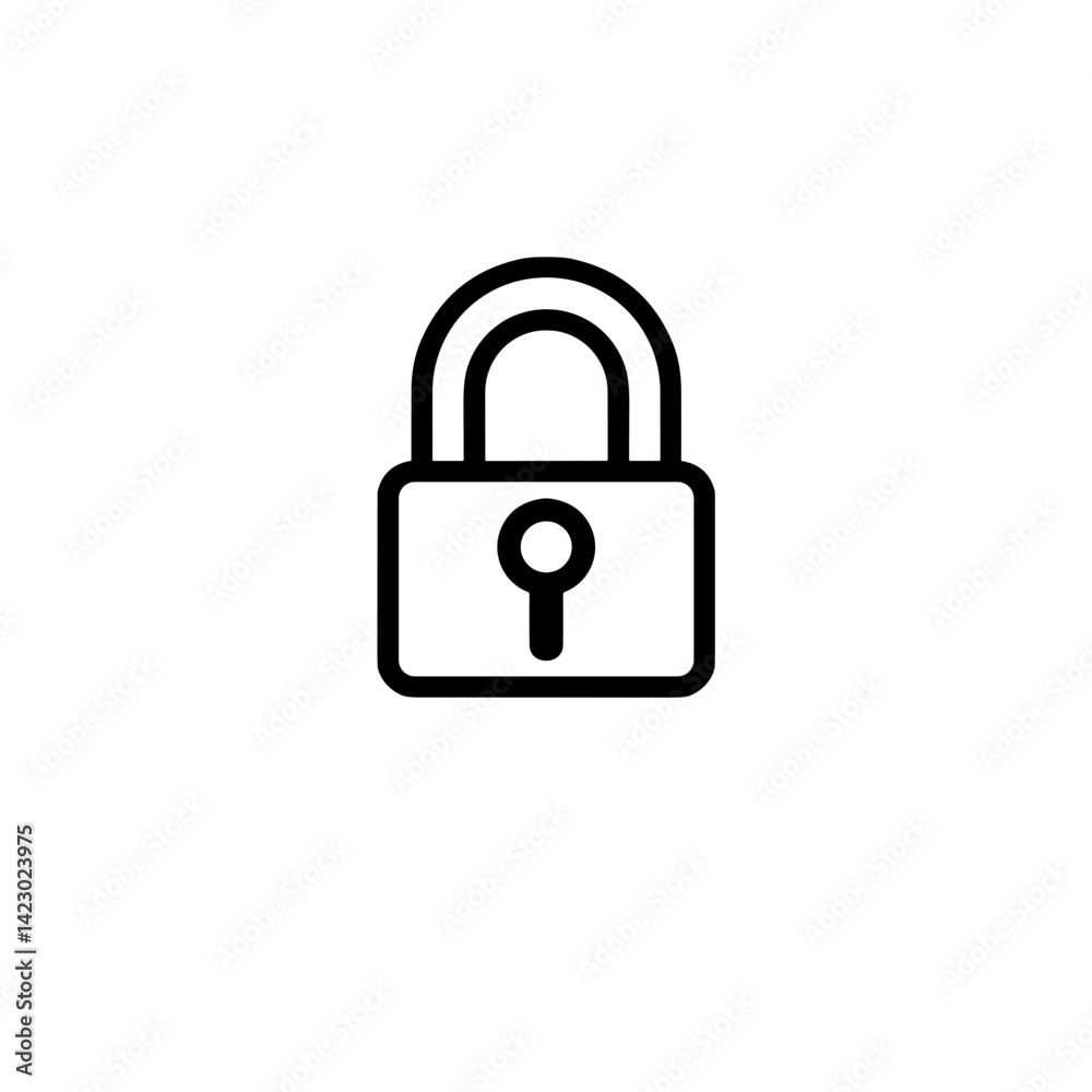 Data protection icon illustrating cybersecurity concept, digital safety Data protection icon illustrating cybersecurity concept, digital safety