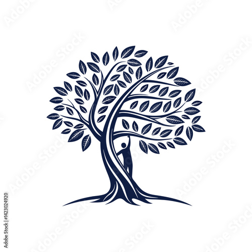 tree logo design vector 