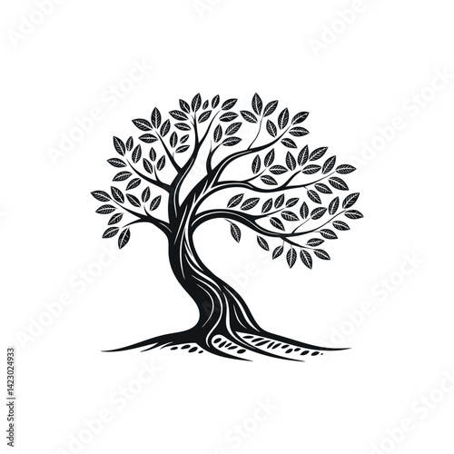 tree logo design vector 
