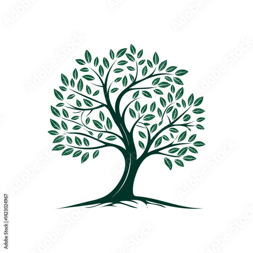 tree logo design vector 