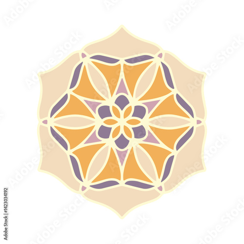 Collection of decorative tile patterns in various pastel bright colors, Geometrical tiles pattern, Floral Ornate