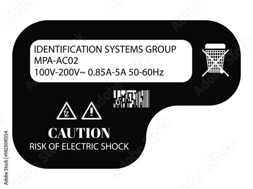 Label pack design. Vector graphic asset for streetwear design. Retro futuristic element in Y2K for apparel, clothing and poster design
