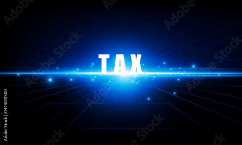 Abstract business of Key Door city open Light tax up background Hitech communication concept innovation background vector design.