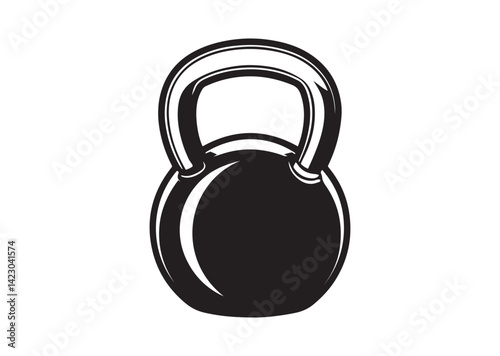 Kettlebell Silhouette Vector