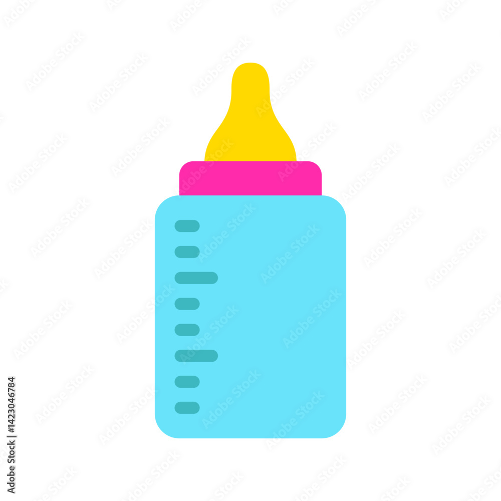 Baby Bottle icon vector image. Suitable for mobile apps, web apps and print media. Baby Bottle icon vector image. Suitable for mobile apps, web apps and print media.