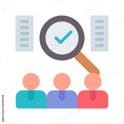 Candidate icon vector image. Suitable for mobile apps, web apps and print media.