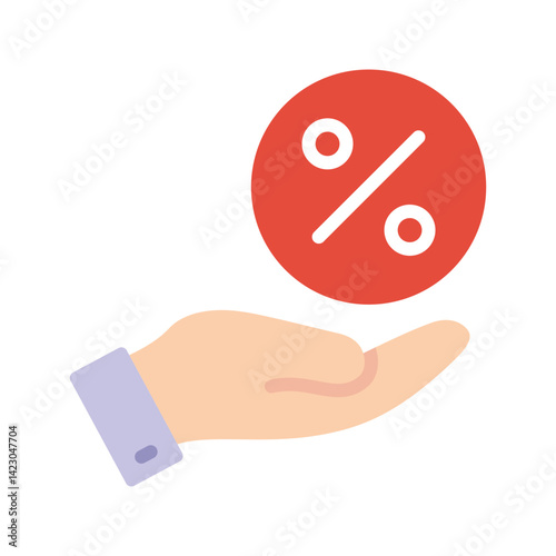 Commission icon vector image. Suitable for mobile apps, web apps and print media.