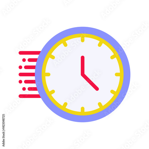 Deadline icon vector image. Suitable for mobile apps, web apps and print media.