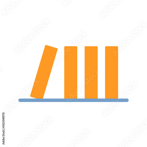Domino Effect icon vector image. Suitable for mobile apps, web apps and print media.