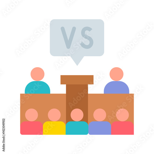 Election icon vector image. Suitable for mobile apps, web apps and print media.